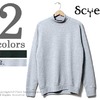 SCYE BASICS ヴィンテージ吊り裏毛 モックネック スウェット 5116-23573画像