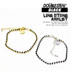 DOUBLE STEAL BLACK LINE STONE ANKLET 463-90215画像