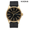 nixon THE SENTRY LEATHER( GOLD/BLACK GATOR NA1052022-00画像