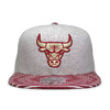 Mitchell & Ness CHICAGO BULLS OATMEAL HEATHER SNAPBACK HEATHER LVMNCHB303画像