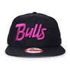 NEW ERA CHICAGO BULLS FLAWLESS/SCRIPT SNAPBACK BLACKxPINK EBNECHB509画像