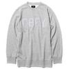 OBEY SLIM FIT CREWNECK "NORTH POINT CREW" (HEATHER GRAY)画像