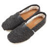TOMS WOMENS SEASONAL CLASSICS Forged Iron Grey Cable Knit with Shearling 10008929画像