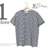 orslow ボーダー インディゴ Tシャツ 03-0014-101A画像