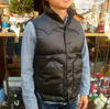 RAINBOW COUNTRY LEATHER DOWN VEST COWHIDE&times;HORSEHIDE BLACK RCL-10037HC画像