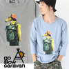 go slow caravan 鹿の子 七分袖 プリント Tシャツ 351903画像