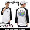 STUSSY Global Designs 3/4 Raglan 114937画像