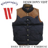 ROCKY MOUNTAIN × WAREHOUSE DENIM DOWN VEST NON WASH画像