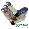 rasox コットンスラブ・クルー リブソックス CA160CR01画像