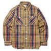 Bluco OVERDYE NEL SHIRTS (BROWN) OL-048画像