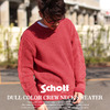 Schott DULL COLOR CREW NECK SWEATER 3164006画像