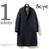 Scye ブリティッシュウール ダブルクロス オーバーコート 1116-73071画像