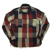 TOPAZ Indigo Block check Worker's Shirts 「JACKSON」 TS-2351画像