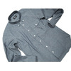 IKE BEHAR #MF1306LB FULL OPEN L/S B.D. WASHED DUNGAREE SHIRTS/blue画像