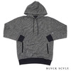 BLACK SCALE KNIT PULLOVER HOODY WI16-LK053画像