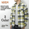 SUGAR CANE TWILL CHECK L/S WORK SHIRT SC27386画像