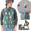go slow caravan クライマー柄 フリースベスト 350802画像