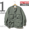 SALTWATER COWBOY by SUNNY SPORTS リメイク ノーカラーコンバットシャツ SC16F014画像