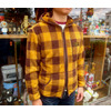 YEALOW BLOCK CHECK FLEECE PARKA 36332画像