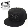 LEFLAH LOGO CAP -BLACK-画像