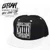 LEFLAH BOX LOGO CAP -BLACK-画像
