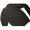 INVERALLAN RIBBED FISHERMAN SWEATER/dark grey natural画像