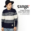 range range border crew neck knit RG16F-KN01画像