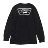 VANS FULL PATCH BACK LS BLACK-WHITE VN0A2XCMY28画像