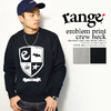 range emblem print crew sweat RG16F-SW10C画像