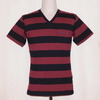 THE FLAT HEAD F-BTV-001 ボーダーVネックTシャツ画像
