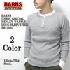 BARNS UNION SPECIAL HENLEY WAFFLE LONG SLEEVE TEE BR-3051画像