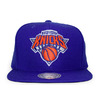 Mitchell & Ness NEW YORK KNICKS BASIC SOLID LOGO SNAPBACK-4 ROYAL LVMNNYK068画像