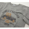 STUDIO D'ARTISAN Double Gusset Long Rib Brushed Back Loop Wheel Sweat Shirts 9826A画像