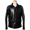 Y'2 LEATHER ANILINE HORSE SHIRT JKT BLACK LS-15画像