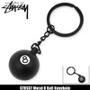 STUSSY Metal 8 Ball Keychain 138564画像