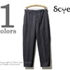SCYE BASICS ウェストポイントライクデニム テーパード ルーズフィットトラウザーズ 5117-81528画像