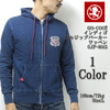 GO-COO!! インディゴ フルジップパーカー ワッペン GJP-8045画像