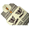CANADIAN SWEATER THUNDERBIRD & WHALE ZIP UP VEST/grey natural画像