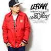 LEFLAH COTTON COACH JACKET -RED-画像