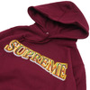 Supreme Metallic Arc Hooded Sweatshirt BURGUNDY画像