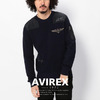AVIREX L/S NAVY CREW NECK SWEATER 6174030画像