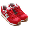 new balance ML574 HRT RED/GRAY画像
