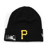 NEW ERA PITTBURGH PIRATES BASIC CUFF KNIT BEANIE BLACK FFNEPBP138画像