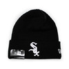 NEW ERA CHICAGO WHITESOX BASIC CUFF KNIT BEANIE BLACK FFNECWS468画像
