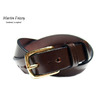 MARTIN FAIZEY M.F.SADDLERY 1 INCH WEST END BUCKLE SADDLE LEATHER BELT/brown(brass)画像