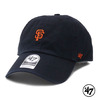 '47 Brand SAN FRANCISCO GIANTS Base Runner CLEAN UP STRAPBACK BLACK画像