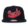 Mitchell & Ness MILWAUKEE BUCKS BASIC SOLID LOGO SNAPBACK-2 BLACK LVMNMWB029画像