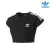 adidas 3 STRIPES CROPPED TEE BJ8178画像