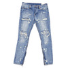 mnml M1 SPLASH DENIM PANTS BLUE画像