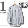 TENDER Co. RINSED UPHOLSTERY TICKING EDITED SHIRTS 423画像
